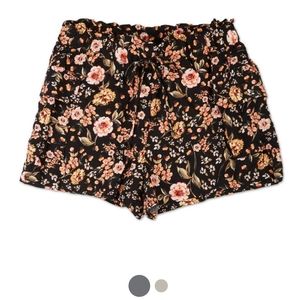 Cute Floral drawstring shorts